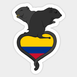 Gerbil Colombia (dark) Sticker